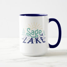 Retro Sage Lake 15oz Mug