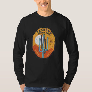 Retro Saguaro National Park Tucson AZ Large Cactus T-Shirt