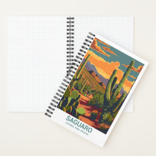 Retro Saguaro Scenic View Bullet Journal