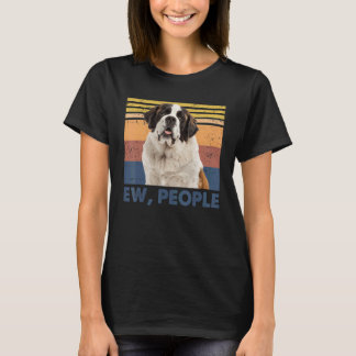 Retro Saint Bernard Ew People  Saint Bernard Loves T-Shirt