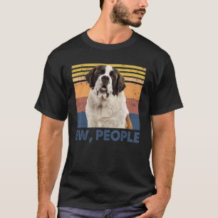 Retro Saint Bernard Ew People  Saint Bernard Loves T-Shirt