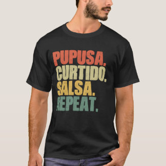 Retro Salvadorian Food Curtido Salsa For Cheese fr T-Shirt