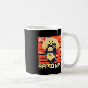 Retro Samurai Panda  Coffee Mug