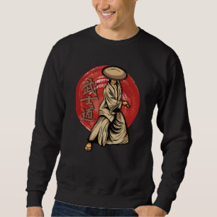 Retro Samurai Warrior with Katana - Japanese Sweatshirt
