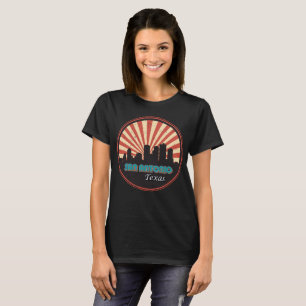 Retro San Antonio Texas City State Skyline Vintage T-Shirt