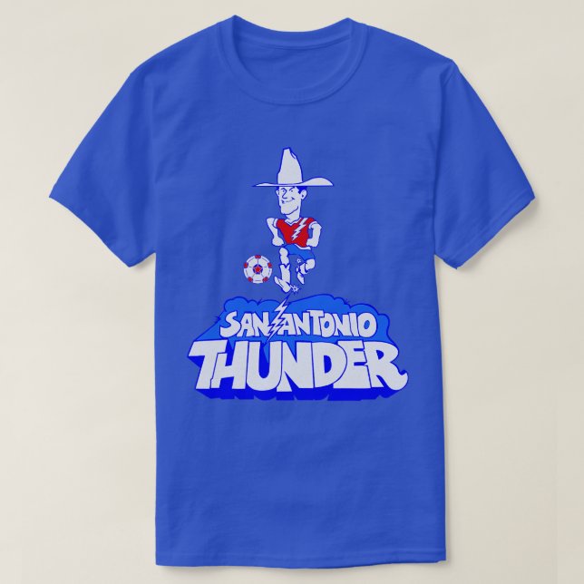 Retro San Antonio Thunder TShirt (Design Front)