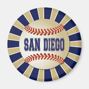 RETRO SAN DIEGO BASEBALL MAGNET