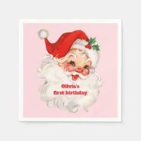 Retro Santa birthday