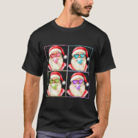 Retro Santa Blowing Bubble Gum P Art Sungles Chris