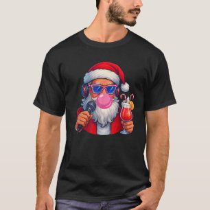 Retro Santa Christmas 2025 Bubble Gum Sunglasses X T-Shirt