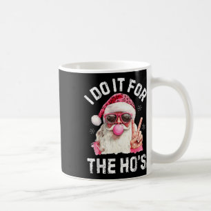 Retro Santa Christmas Blowing Bubble Pink Santa Xm Coffee Mug