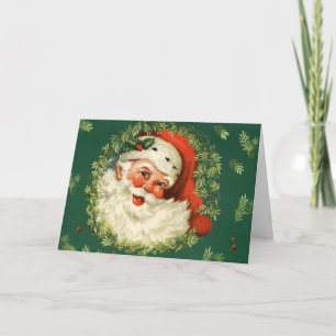Retro Santa Christmas Card