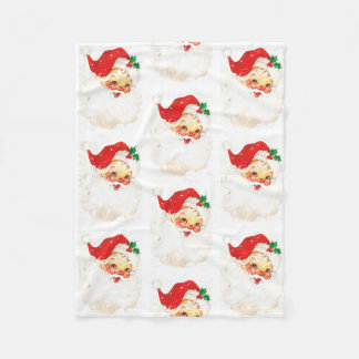 Retro Santa Christmas Holidays Blanket