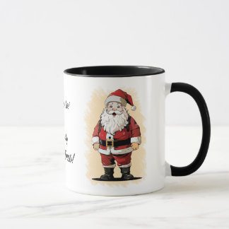 Retro Santa Christmas Mug