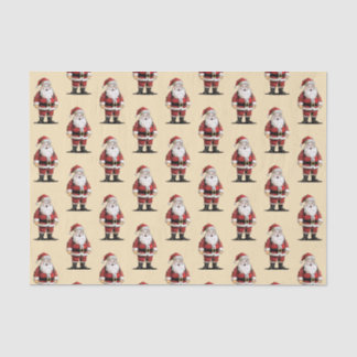 Retro Santa Christmas Tissue Paper