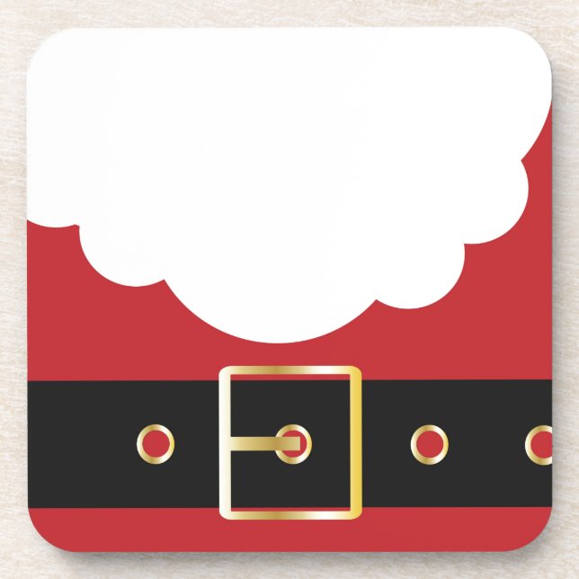 retro santa claus coaster (Front)