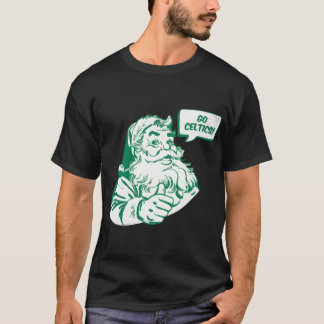 Retro Santa Claus Go Celtics Oversized T-Shirt