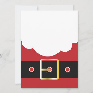 retro santa claus holiday card