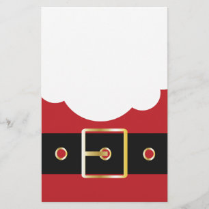 retro santa claus stationery