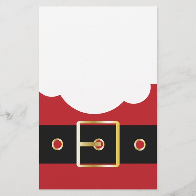 retro santa claus stationery (Front)