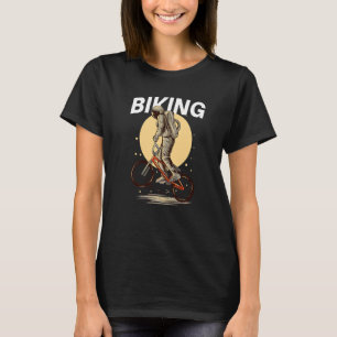 Retro Santa Cruz Bicycle Space Biking  Astronaut S T-Shirt