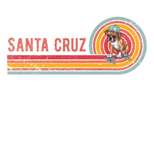 Retro Santa Cruz Skateboarding Boxer T-Shirt