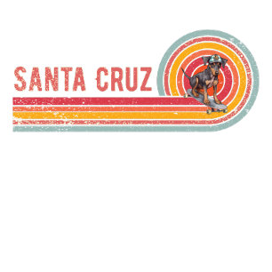 Retro Santa Cruz Skateboarding Doberman Pinscher T-Shirt