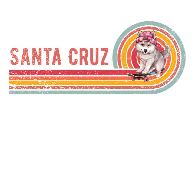 Retro Santa Cruz Skateboarding Husky T-Shirt (Creator Uploaded)
