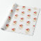 Retro Santa face Christmas wrapping paper