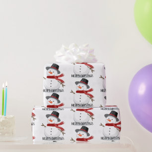 Retro Santa face Christmas wrapping paper