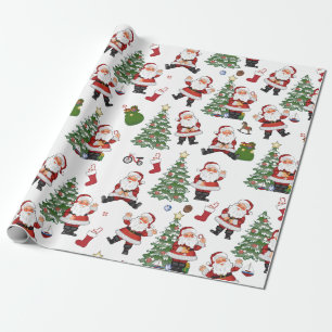 Retro Santa Gift Wrap