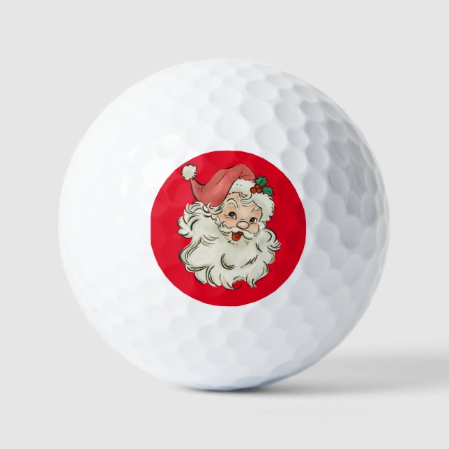 Retro Santa     Golf Balls (Front)