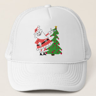 Retro Santa Holiday Tshirts and Gifts Trucker Hat