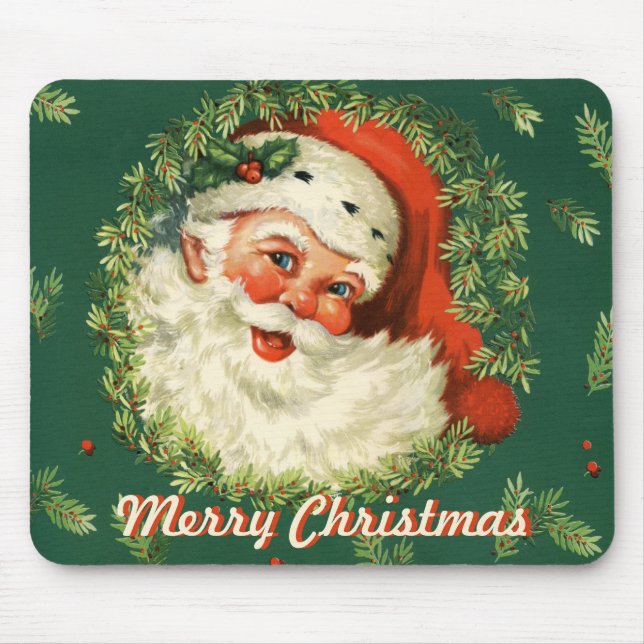 Retro Santa Mousepad (Front)