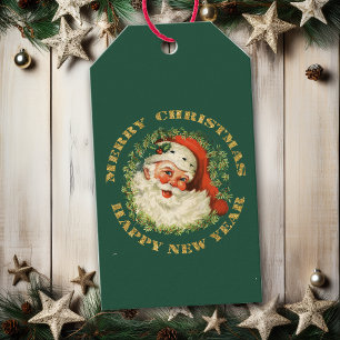 Retro Santa Personalised Gift Tags