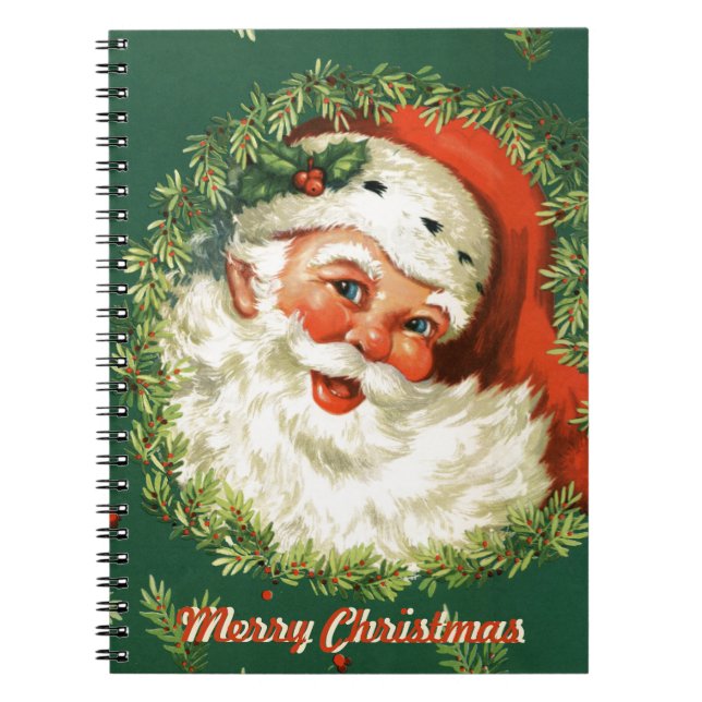 Retro Santa Photobook Notebook (Front)