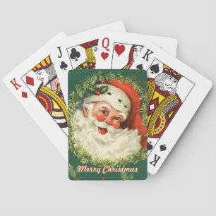 Retro Santa Playing Cards