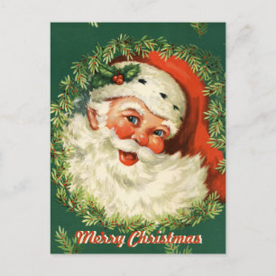 Retro Santa Postcard