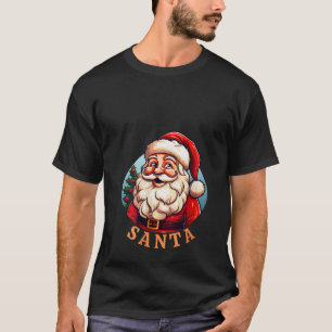 Retro Santa Retro Groovy Vintage Santa Claus Chris T-Shirt