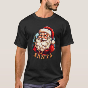 Retro Santa Retro Groovy Vintage Santa Claus Chris T-Shirt
