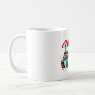 Retro Santa Soda Fountain Christmas Coffee Mug