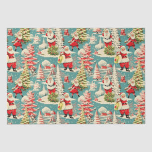 Retro Santa Wonderland 2 Tissue Paper