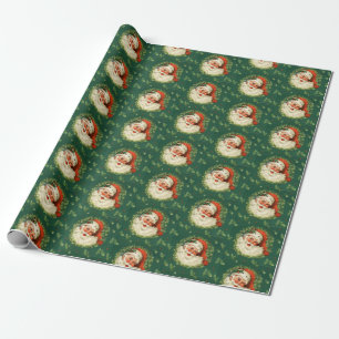 Retro Santa Wrapping Paper
