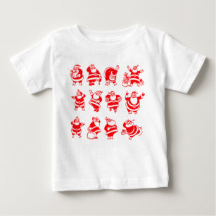 Retro Santas Baby T-Shirt