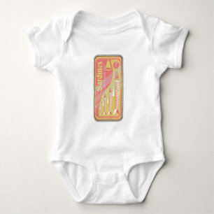 Retro Sardines Poster Baby Bodysuit