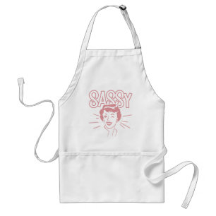 Retro Sassy Attitude Standard Apron