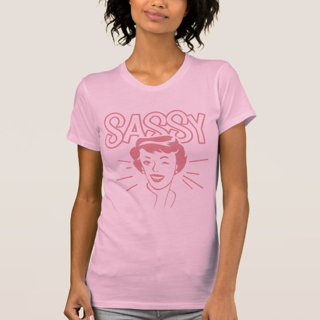 Retro Sassy Attitude T-Shirt (Front)