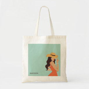 Retro Sassy Last Rodeo Pink Green Bachelorette Tote Bag