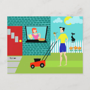 Retro Saturday Morning Postcard