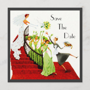 Retro SAVE THE DATE ANNOUNCEMENT EZ to Customise